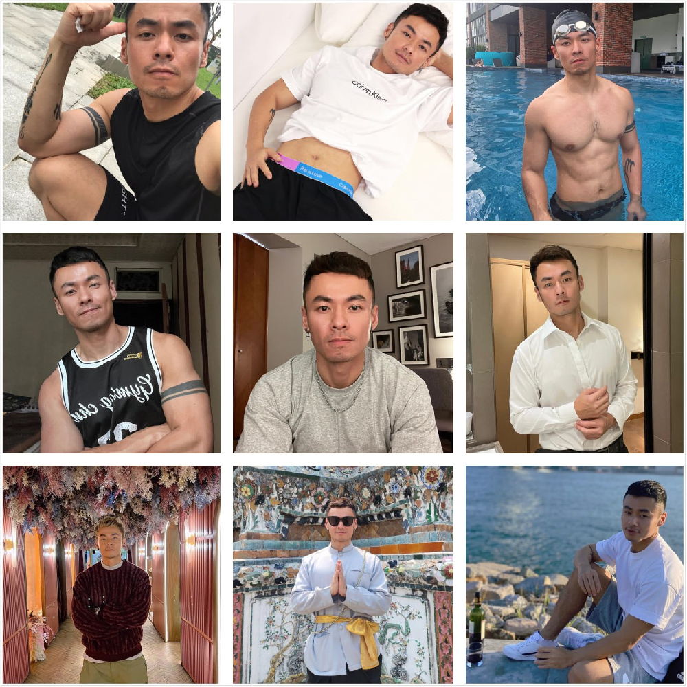 (编号sg41)  #香港  游泳男教练  生活日常  健身腹肌  旅游  自拍照多 355张照片37个视频  #带博主ig