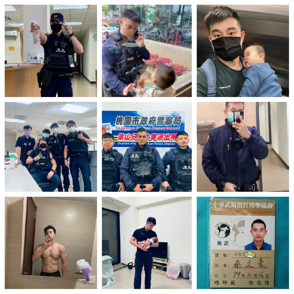 (编号pc21）  #台湾 前空降特戰部隊 中士退役 健身 带娃 日常 生活照450照片视频89个